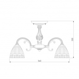 Потолочная люстра Eurosvet Campina 60107/5 античная бронза