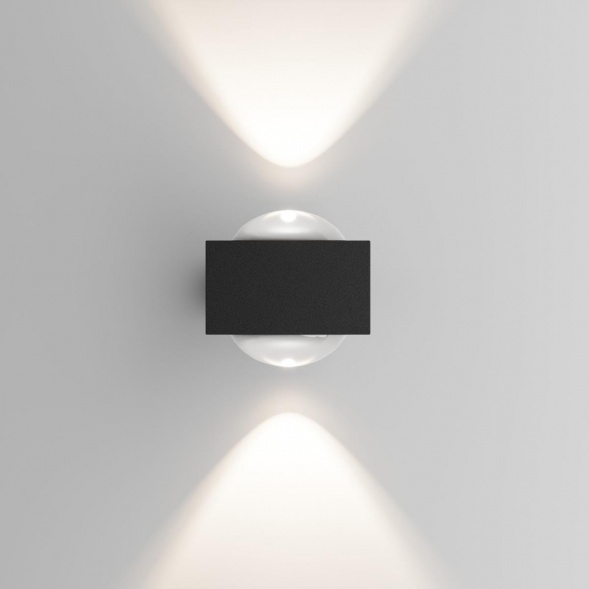 Уличный настенный светильник со светодиодами Elektrostandard Lenses a070458