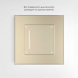 Сенсорный выключатель одноклавишный Werkel с подсветкой шампань W4513011 4690389197925