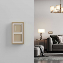 Сенсорный выключатель одноклавишный Werkel с подсветкой шампань W4513011 4690389197925