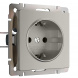 Розетка с заземлением (дымчатый) W1271004/ a069462