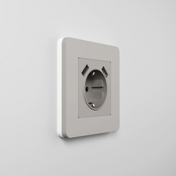 Рамка Werkel Split на 1 пост дымчатый/белый W0013067 4690389206047