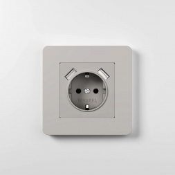 Рамка Werkel Split на 1 пост дымчатый/белый W0013067 4690389206047