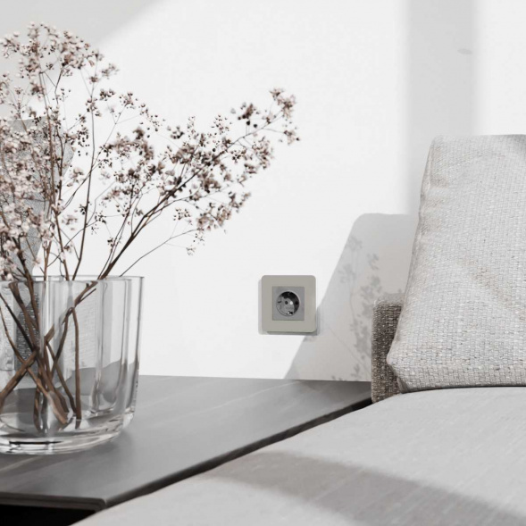 Рамка Werkel Split на 1 пост дымчатый/белый W0013067 4690389206047