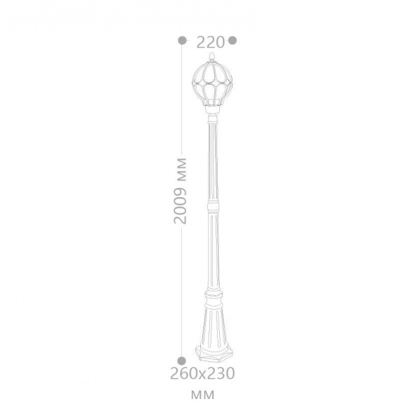 Садово-парковый светильник Feron Версаль PL3807 11380