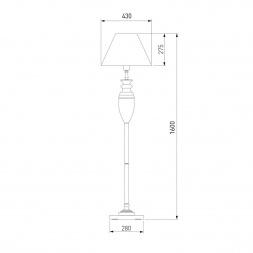 Торшер Eurosvet Majorka 009 белый