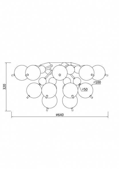 Потолочная люстра Maytoni Bolla MOD133CL-04BS