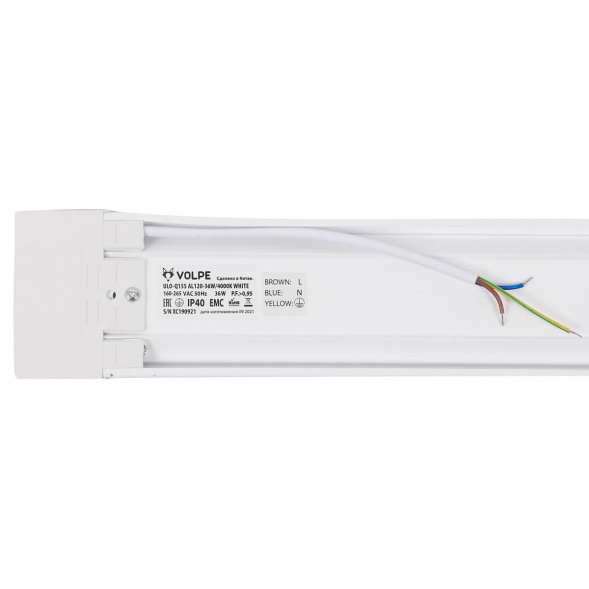 Потолочный светодиодный светильник Volpe ULO-Q155 AL120-36W/4000K White UL-00009261