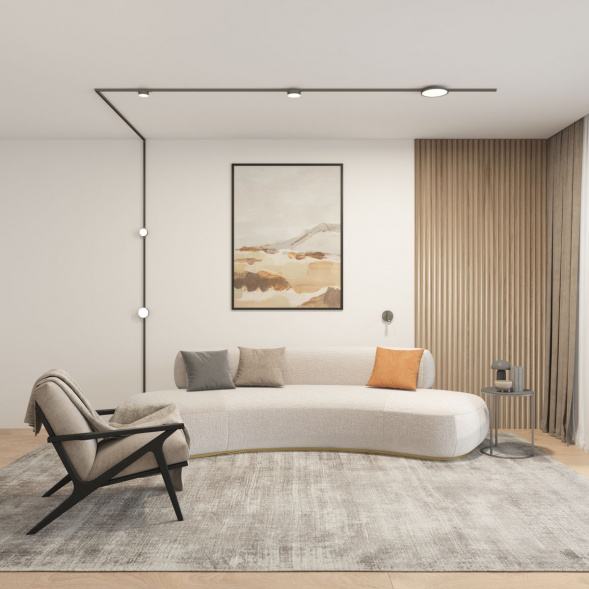 Трековый светодиодный светильник Denkirs Shine Flow DK5761-DN