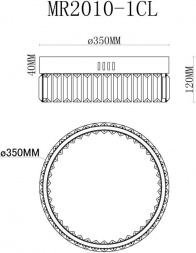 Потолочный светодиодный светильник MyFar Irina MR2010-1CL