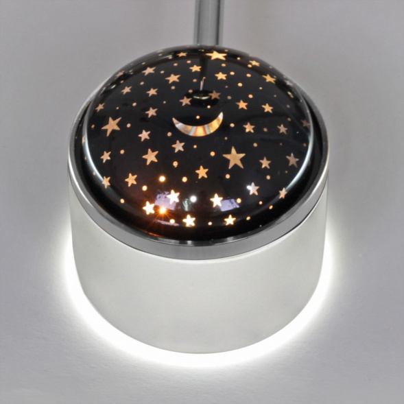 Потолочная светодиодная люстра Reluce 13289-4.3-06 Белый+Хром