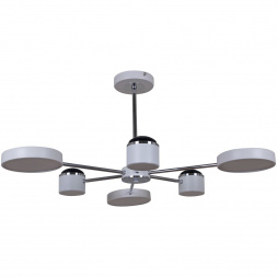 Потолочная светодиодная люстра Reluce 13289-4.3-06 Белый+Хром