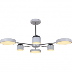 Потолочная светодиодная люстра Reluce 13289-4.3-06 Белый+Хром
