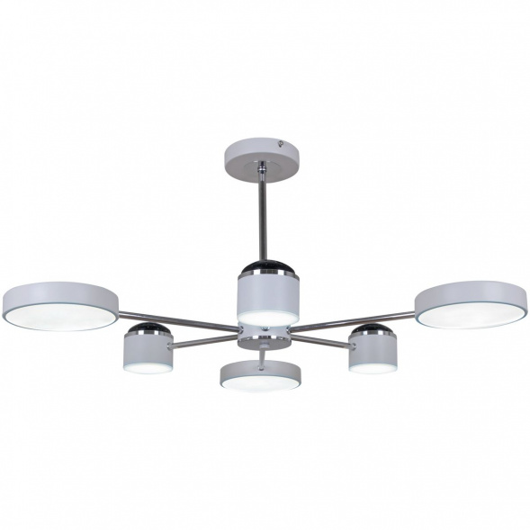 Потолочная светодиодная люстра Reluce 13289-4.3-06 Белый+Хром