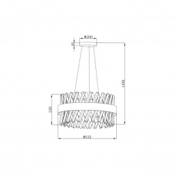 Подвесная люстра Vele Luce Calabria VL3073P21