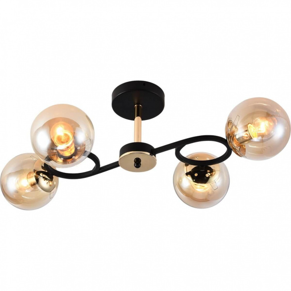 Потолочная люстра Reluce 01338-0.3-04 BK+FGD