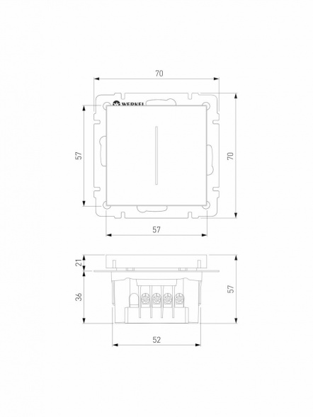 Умный сенсорный диммер Werkel белый W3443101 4690389195433