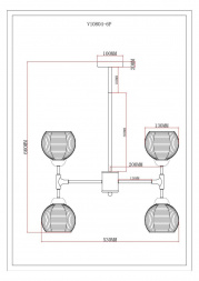 Подвесная люстра Moderli Arty V10804-6P