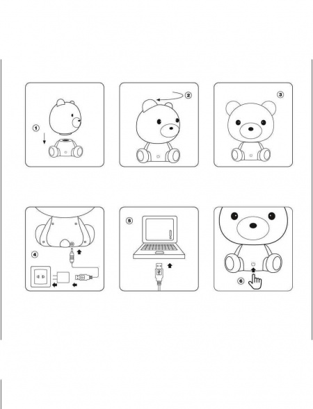 Настольная лампа Lucide Dodo Bear 71590/03/31