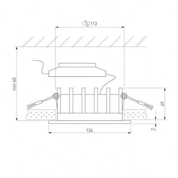 Встраиваемый светодиодный светильник Elektrostandard Combi 25069/LED a069008