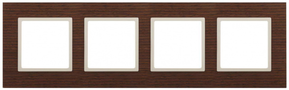 Рамка 4-постовая ЭРА Elegance 14-5304-09 Б0034586