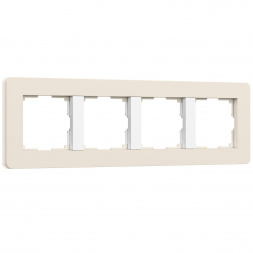 Рамка Werkel Split на 4 поста айвори/белый W0043066 4690389206092