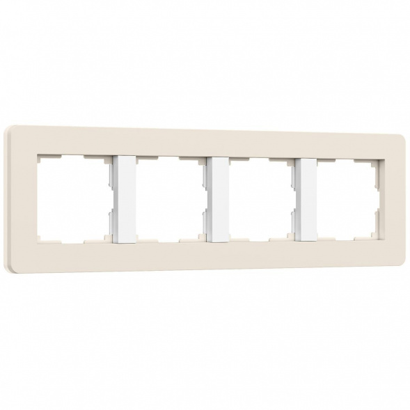 Рамка Werkel Split на 4 поста айвори/белый W0043066 4690389206092