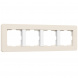 Рамка Werkel Split на 4 поста айвори/белый W0043066 4690389206092