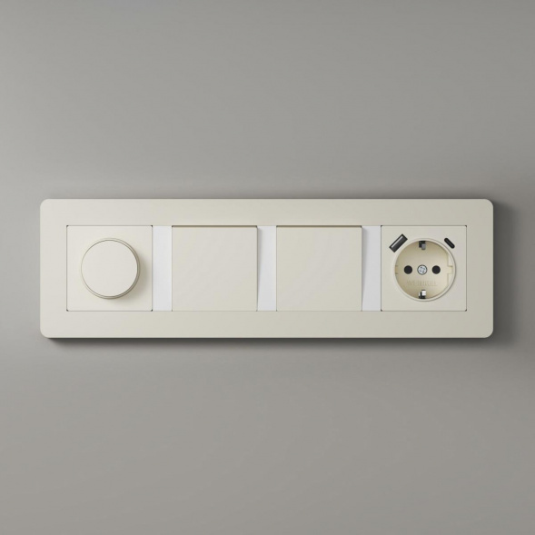Рамка Werkel Split на 4 поста айвори/белый W0043066 4690389206092