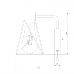 Бра Eurosvet 70107/1 черный