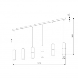 Подвесной светильник TK Lighting 4358 Elit White