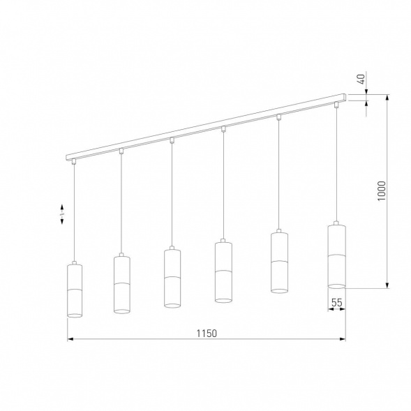 Подвесной светильник TK Lighting 4358 Elit White