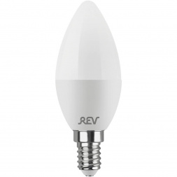 Лампа светодиодная REV C37 Е14 9W 6500K холодный белый свет свеча 32509 3