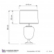 Настольная лампа Lumina Deco Olimpia LDT 304 F.GD+WT
