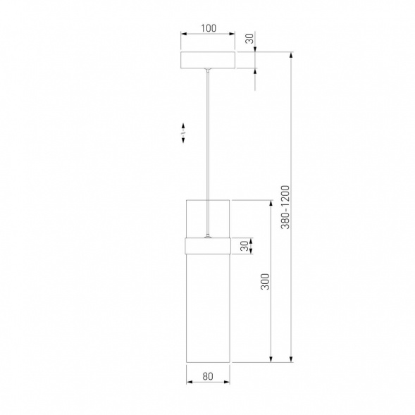 Подвесной светодиодный светильник Eurosvet Lumen 50244/1 Led латунь/дымчатый
