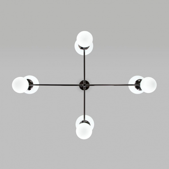Подвесная люстра Eurosvet Bubble 30182/8 черный жемчуг