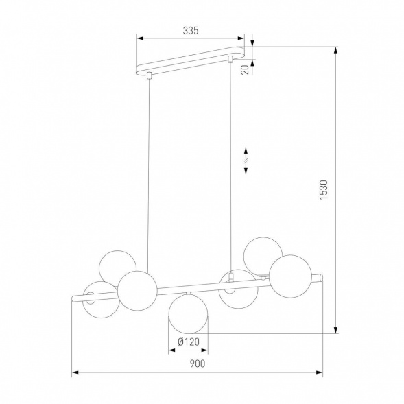 Подвесная люстра TK Lighting 4506 Estera