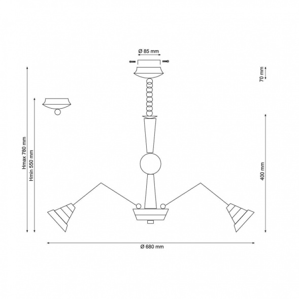Подвесная люстра Lucia Tucci Natura 072.8 LED