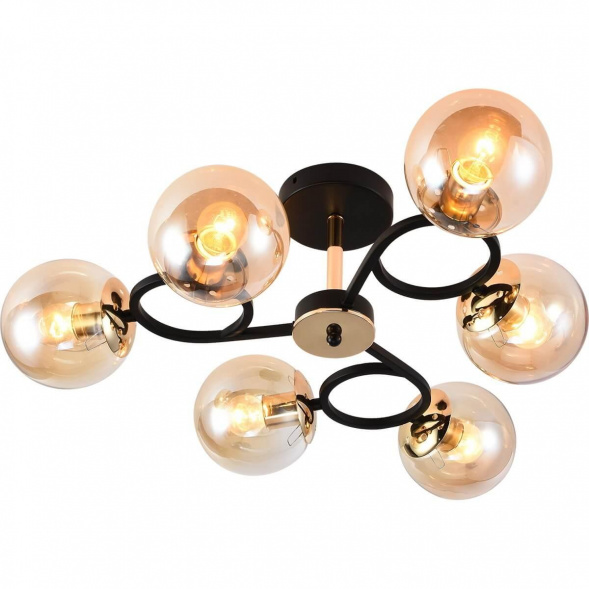 Потолочная люстра Reluce 01338-0.3-06 BK+FGD