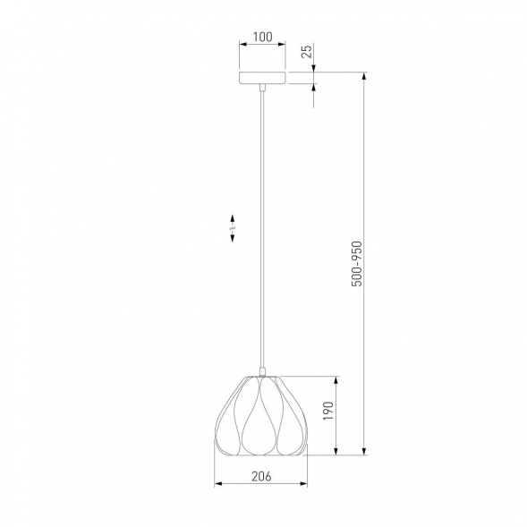 Подвесной светильник Eurosvet Sinki 30187/1 белый