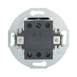 Выключатель LK Studio двухклавишный (схема 5) 16 A, 250 B (черный) Vintage 881108-1