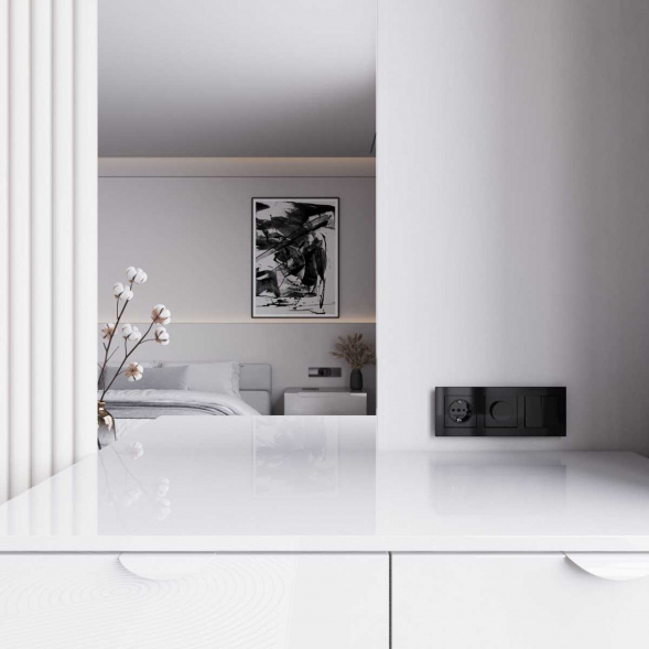 Диммер Werkel черный акрил W1142048 4690389197697