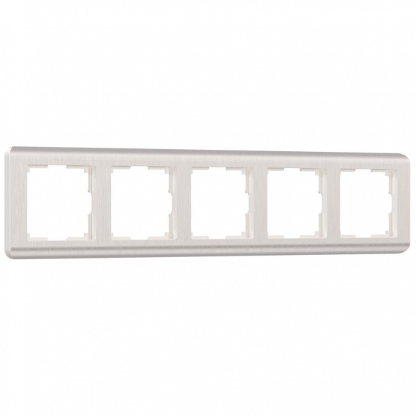 Рамка на 5 постов Werkel Stream перламутровый W0052113 4690389162534