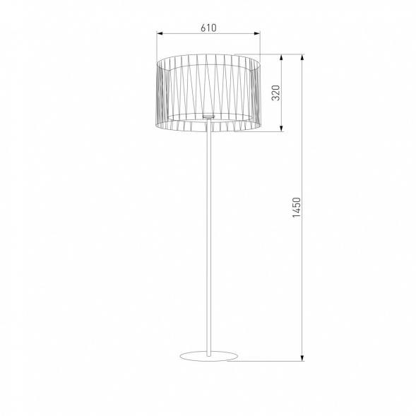 Торшер TK Lighting 2899 Harmony Black