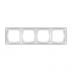 Рамка LK Studio 4-постовая (серебристый металлик) LK60 864403-1