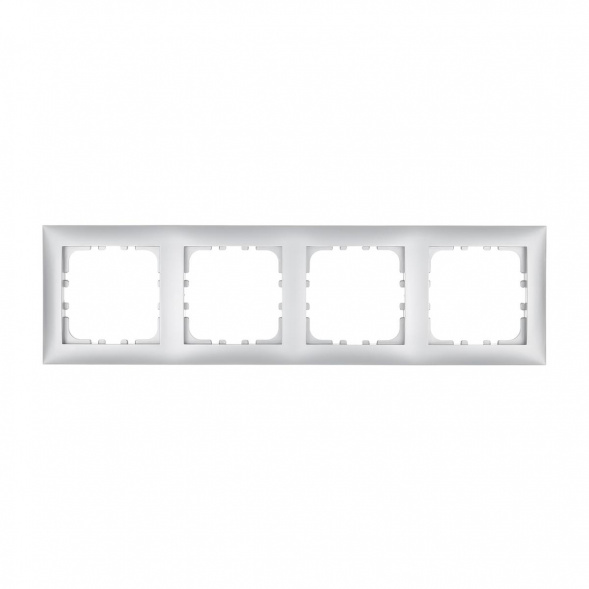 Рамка LK Studio 4-постовая (серебристый металлик) LK60 864403-1