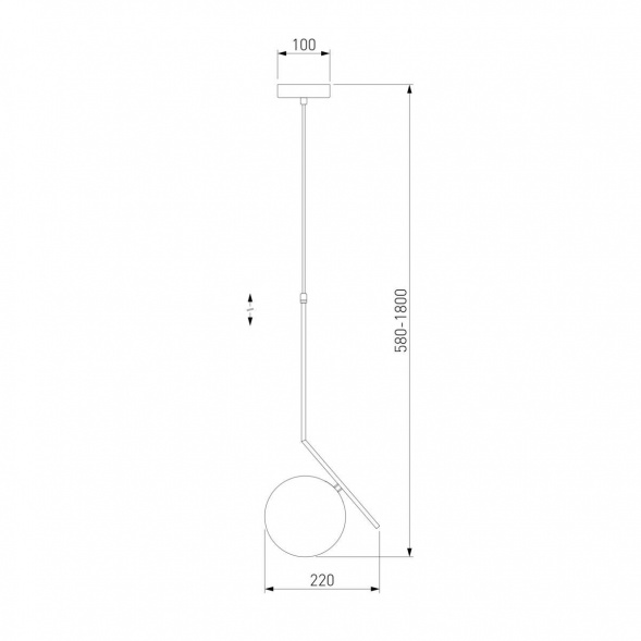 Подвесной светильник Eurosvet Shape 50213/1 латунь
