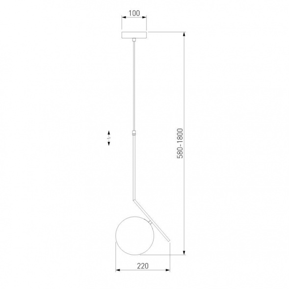 Подвесной светильник Eurosvet Shape 50213/1 латунь