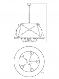 Подвесная люстра Moderli Berta V1260-5P