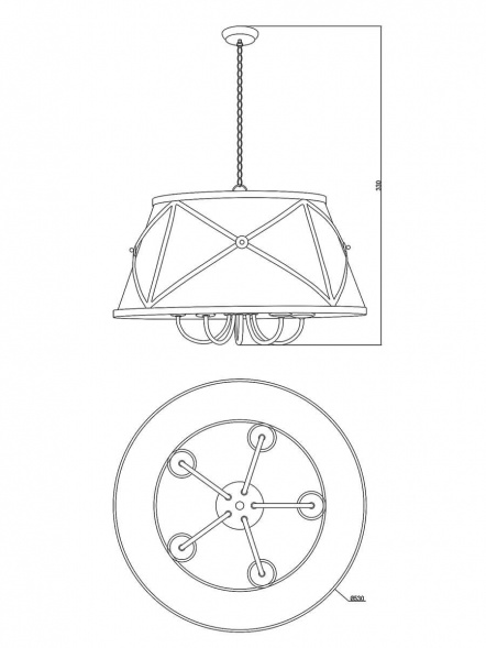 Подвесная люстра Moderli Berta V1260-5P